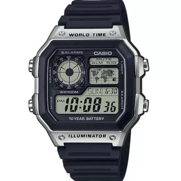 Casio Collection Miesten Kello AE-1200WH-1CVEF* Miesten Rannekellot | Armeijakellot