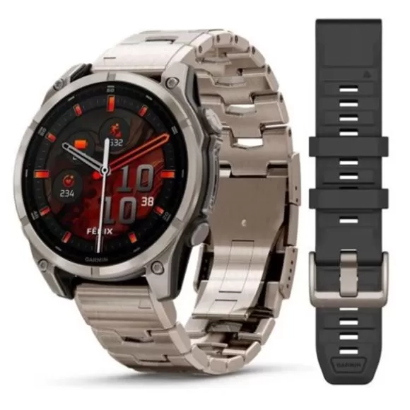 Garmin Fenix 8 Amoled Titanium 47 Mm älykello 010-02904-40* Garmin Urheilukellot | Garmin Älykellot