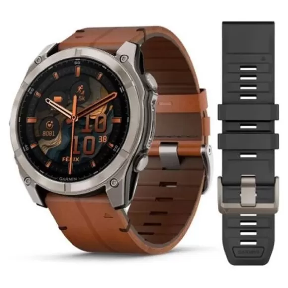 Garmin Fenix 8 Amoled Titanium 51 Mm älykello 010-02905-40* Garmin Urheilukellot | Garmin Älykellot