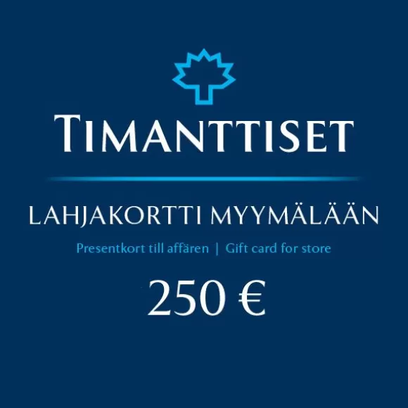 Lahjakortti Myymälään 250 €* Lahjakortit