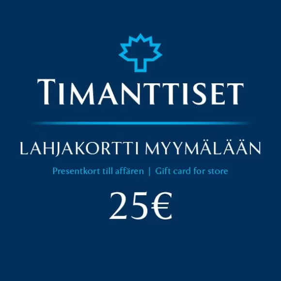 Lahjakortti Myymälään 25 €* Lahjakortit