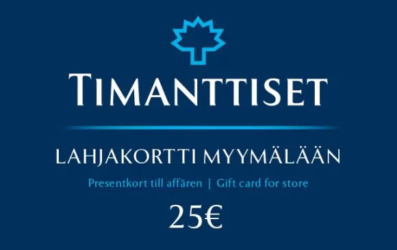 Lahjakortti Myymälään 25 €* Lahjakortit