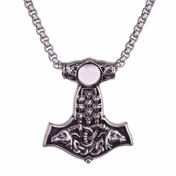 Northern Viking Goat Thorin Vasara Teräskaulakoru NVJRS084* Miesten Kaulakorut | Miesten Korut