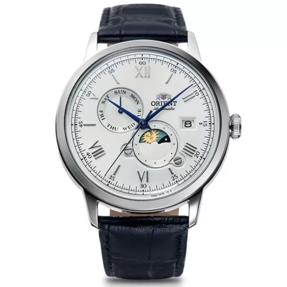 Orient Bambino Sun And Moon Kello RA-AK0802S10B* Miesten Rannekellot | Automaattikellot