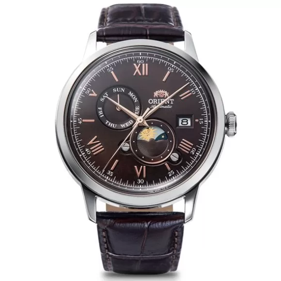 Orient Bambino Sun And Moon Kello RA-AK0804Y10B* Miesten Rannekellot | Automaattikellot