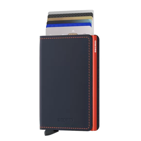 Secrid Slimwallet Muu Esine SM-NIGHT-BLUE & ORANGE* Lompakot