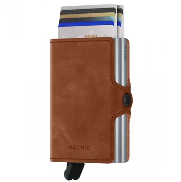 Secrid Twinwallet V Muu Esine TV-COGNAC-SILVER* Lompakot