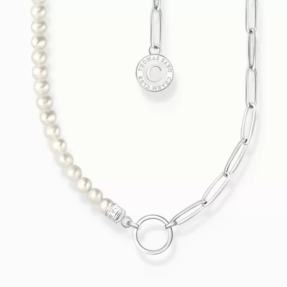 Thomas Sabo Charm Club Hopeakaulaketju KE2189-158-14-L45V* Helmikorut | Kaulakorut Naisille