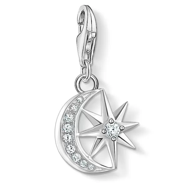 Thomas Sabo Charms Star & Moon Hopeariipus 1794-051-14* Naisten Korut | Hopeariipukset Ja -Helat