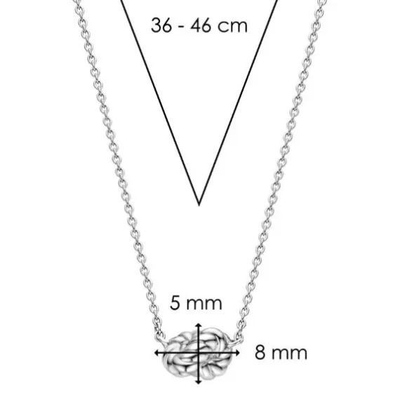 Ti Sento Milano Hopeakaulaketju 34001ST/42* Kaulakorut Naisille | Kaulakoru Naiselle