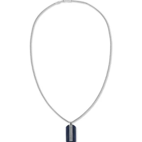 Tommy Hilfiger Two Tone Dog Tag Teräsriipus THJ2790317* Miesten Kaulakorut | Miesten Korut